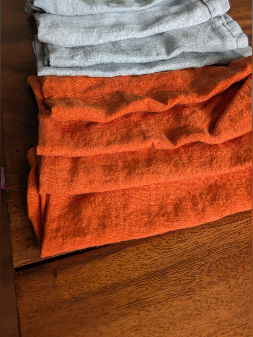 Sur La Table Belgian Linen Napkins in Orange